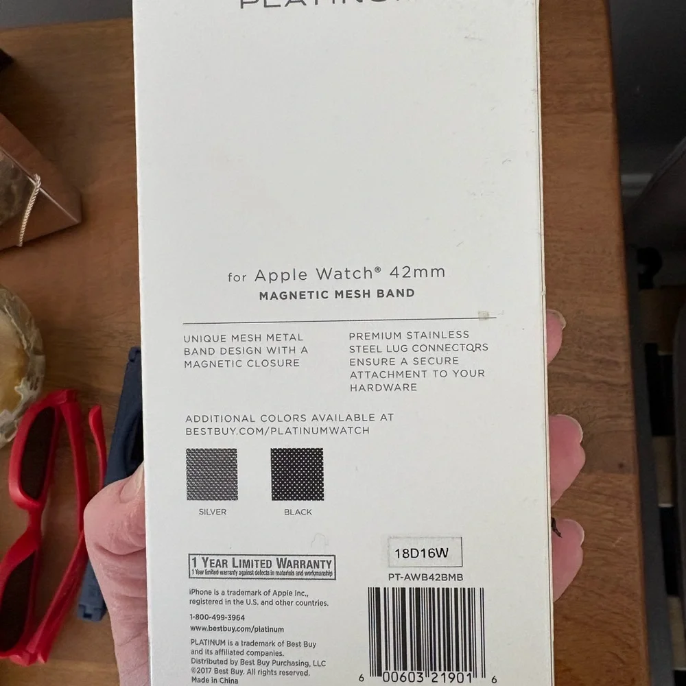 Black strap for Apple Watch